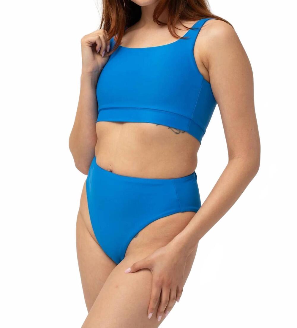 NEW POST SWIM kim top in beaming blue